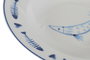 DKD Home Decor Set de Platos Finisterre en Porcelana Azul y Blanco