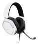 Trust GXT 492W Carus Auriculares Gaming para PC, PS, Xbox, Switch, Diadema Circumaural Blanco con Micrófono Extraíble Boom y Control de Volumen, Cable 3.5 mm