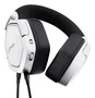 Trust GXT 492W Carus Auriculares Gaming para PC, PS, Xbox, Switch, Diadema Circumaural Blanco con Micrófono Extraíble Boom y Control de Volumen, Cable 3.5 mm