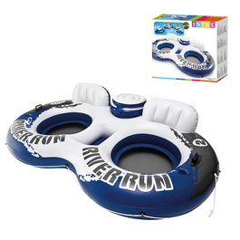 Intex Rueda Doble River Run 2 Hinchable con Nevera 213 x 157 cm para 2 Personas
