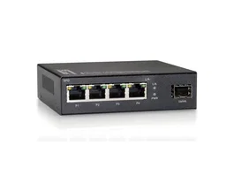 Level One GEU-0521 Switch con 4 Puertos Gigabit y 1 SFP Gris