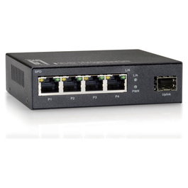 Level One GEU-0521 Switch con 4 Puertos Gigabit y 1 SFP Gris