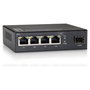 Level One GEU-0521 Switch con 4 Puertos Gigabit y 1 SFP Gris