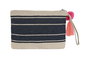 DKD Home Decor Neceser Atlantico Colección Marino Color Natural Azul Marino 2 x 19 x 26 cm
