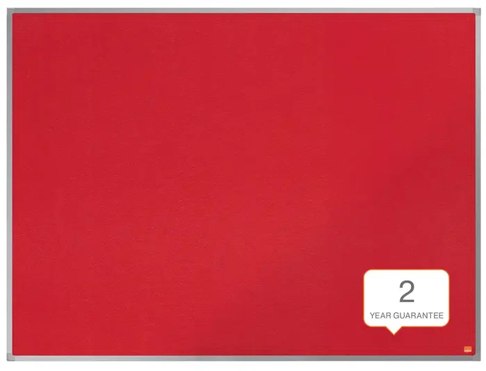 Nobo Essence Tablero de anuncios fieltro rojo 1200x900 mm marco aluminio