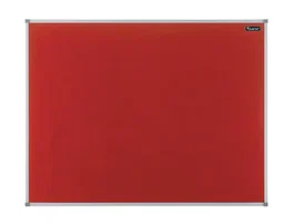 Nobo Essence Tablero de anuncios fieltro rojo 1200x900 mm marco aluminio