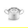 Fissler Olla Profi 20 cm con tapa de cristal, apta para inducción, escala de medición - 08412920000/0