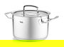 Fissler Olla Profi 20 cm con tapa de cristal, apta para inducción, escala de medición - 08412920000/0