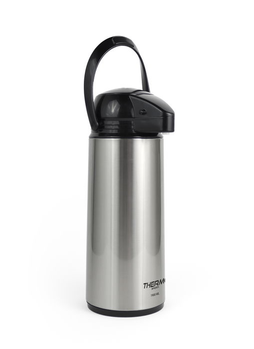 Thermosport Termo de Acero Inoxidable con Dispensador 1.9L - 14 cm Ancho x 37.4 cm Alto x 15.8 cm Largo (6 Unidades)