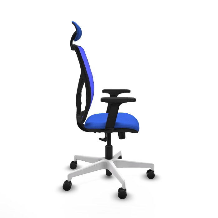PIQUERAS Y CRESPO Silla de oficina Motilla con mecanismo Sincro y Cabecero Fijo, Azul PIQUERAS Y CRESPO Silla de oficina Motilla con mecanismo Sincro y Cabecero Fijo, Azul