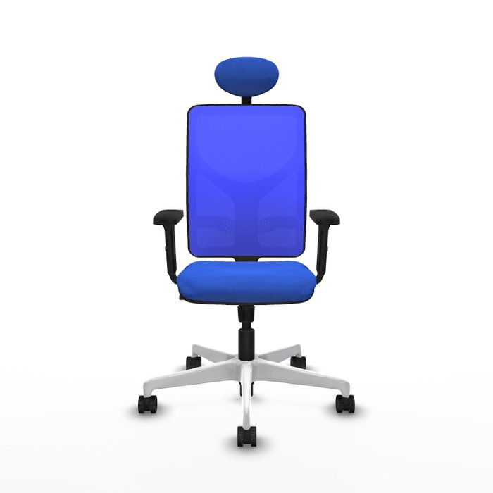 PIQUERAS Y CRESPO Silla de oficina Motilla con mecanismo Sincro y Cabecero Fijo, Azul PIQUERAS Y CRESPO Silla de oficina Motilla con mecanismo Sincro y Cabecero Fijo, Azul