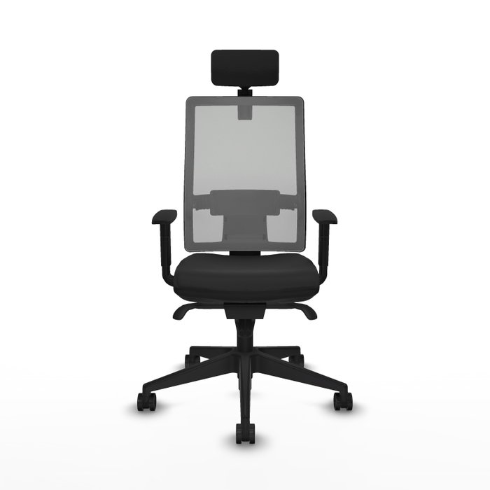 PIQUERAS Y CRESPO Silla de oficina Horna con mecanismo Sincro, Negro y Gris PIQUERAS Y CRESPO Silla de oficina Horna con mecanismo Sincro, Negro y Gris