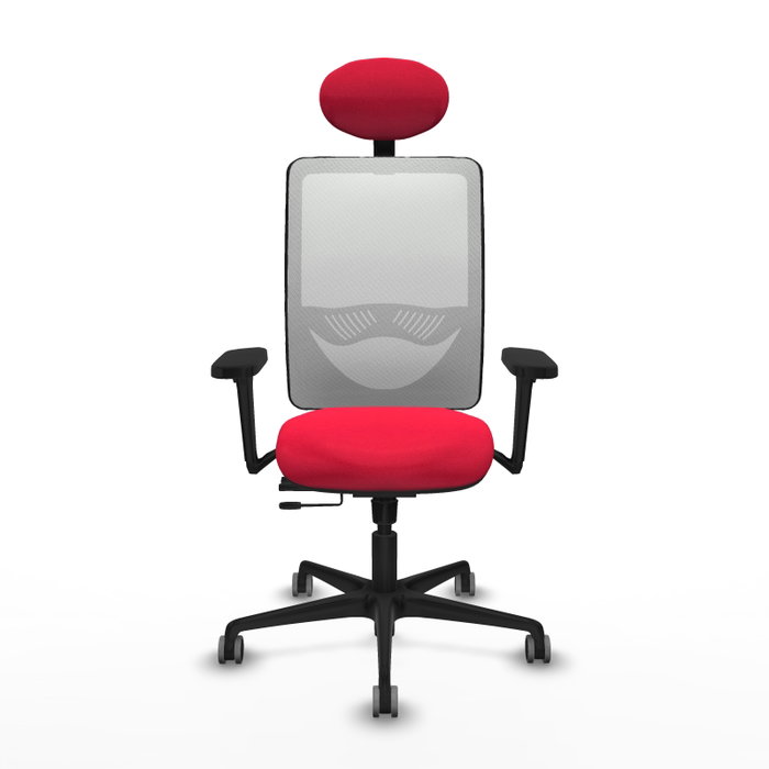 PIQUERAS Y CRESPO Silla de oficina Zulema con mecanismo Sincro/Traslack, Rojo y Blanco PIQUERAS Y CRESPO Silla de oficina Zulema con mecanismo Sincro/Traslack, Rojo y Blanco