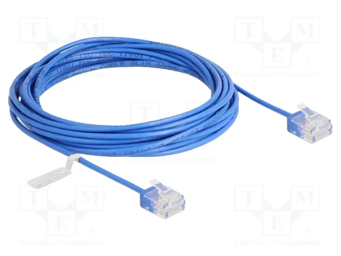DeLOCK Cable de red Cat.6 UTP Ultra Slim 5 m Azul DeLOCK Cable de red Cat.6 UTP Ultra Slim 5 m Azul