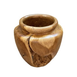 DKD Home Decor Jarrón Teca Natural 31x28x41 cm