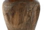 DKD Home Decor Wood 23 Jarrón de Teca Natural Marrón Oscuro 34 x 40 x 34 cm Hecho a Mano