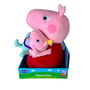 Bandai Peluche Peppa Pig con Bebé 25 cm con su Hermana Evie - COP8402