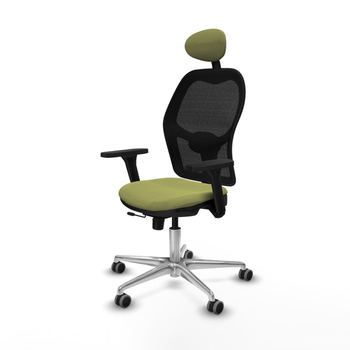 PIQUERAS Y CRESPO Silla de oficina Jorquera con mecanismo Sincro/Traslack Verde oliva y Negro PIQUERAS Y CRESPO Silla de oficina Jorquera con mecanismo Sincro/Traslack Verde oliva y Negro