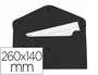 Liderpapel Dossier Broche Polipropileno Negro Opaco Tamaño Sobre Americano 260x140 mm