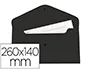 Liderpapel Dossier Broche Polipropileno Negro Opaco Tamaño Sobre Americano 260x140 mm