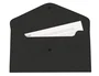 Liderpapel Dossier Broche Polipropileno Negro Opaco Tamaño Sobre Americano 260x140 mm