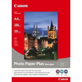 Canon Photo Paper Plus SG-201 A4 Semibrillante 20 Hojas (260 g/m²) extra_attributes:{} }, 