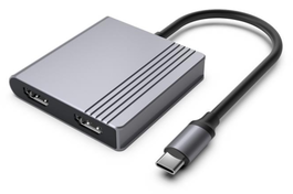 Gembird Hub USB Tipo C A-CM-COMBO3-04 Gris