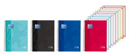 OXFORD Pack de 5 cuadernos espiral Ebook8 XL Classic A4+ 160h 90g cuadrícula 5x5 colores surtidos