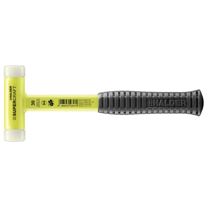 Halder SUPERCRAFT Martillo de cara blanda de nailon 30 mm Halder SUPERCRAFT Martillo de cara blanda de nailon 30 mm