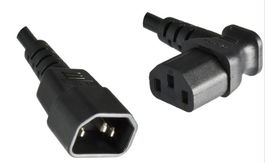 MicroConnect Cable de Extensión C14 a C13, 1.8m para Computadoras, Monitores y Proyectores