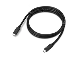 Lenovo Cable USB-C a USB-C 1,5 m USB4 Gen 2x2 20 Gbps Negro