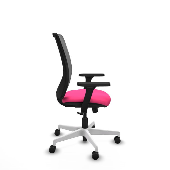PIQUERAS Y CRESPO Silla de oficina Zulema Rosa y Gris con Mecanismo Sincro PIQUERAS Y CRESPO Silla de oficina Zulema Rosa y Gris con Mecanismo Sincro