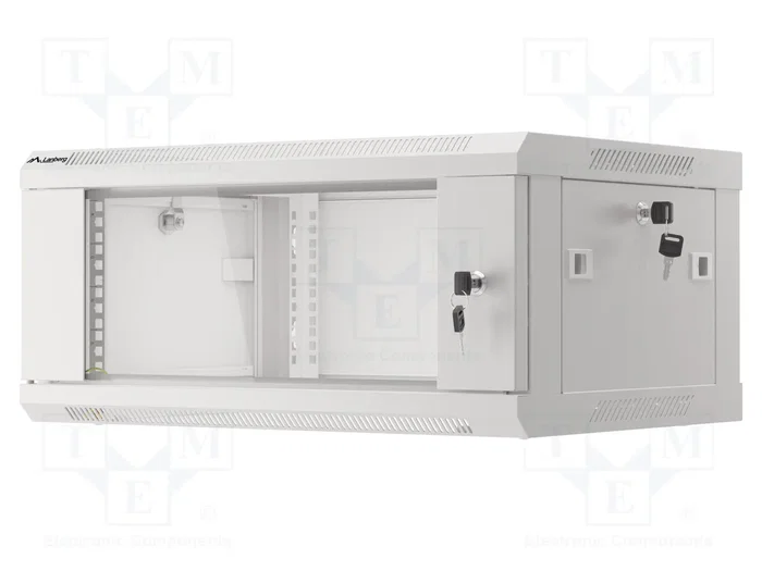 Lanberg Armario rack de pared 19 pulgadas 4U 600x450mm gris V2 Lanberg Armario rack de pared 19 pulgadas 4U 600x450mm gris V2