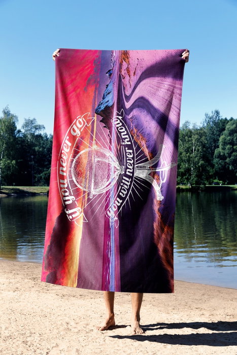 Mijölnir 90 Toalla de Playa Multicolor de Lujo, 90x150 cm, 70% Poliéster 30% Poliamida, Secado Rápido