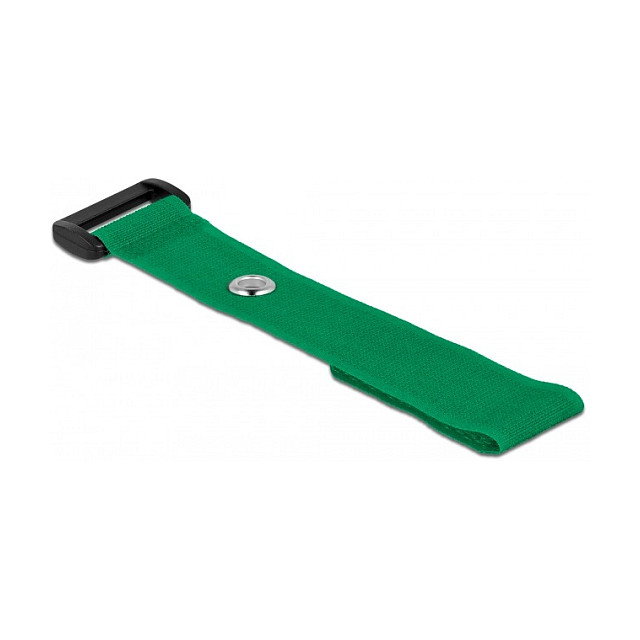 DeLOCK Bridas de cable con lazo y ojal de sujeción 190 x 25 mm verde, 5 piezas DeLOCK Bridas de cable con lazo y ojal de sujeción 190 x 25 mm verde, 5 piezas