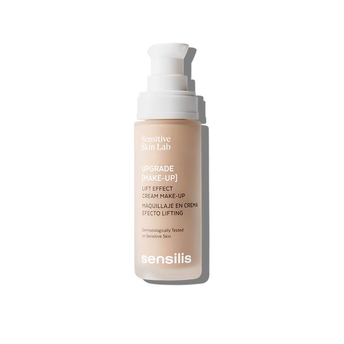 Sensilis Upgrade Make Up Base de Maquillaje Crema Efecto Lifting, Tonos #03-miel doré, 30 ml