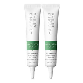 Set Duo, Philip Kingsley, Flaky/Itchy Scalp, Mascarilla crema de tratamiento para el cuero cabelludo, Anticaspa, 2 pzs, 20 ml