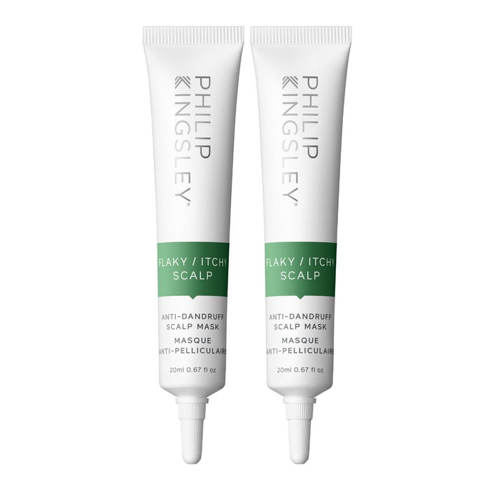 Set Duo, Philip Kingsley, Flaky/Itchy Scalp, Mascarilla crema de tratamiento para el cuero cabelludo, Anticaspa, 2 pzs, 20 ml Set Duo, Philip Kingsley, Flaky/Itchy Scalp, Mascarilla crema de tratamiento para el cuero cabelludo, Anticaspa, 2 pzs, 20 ml