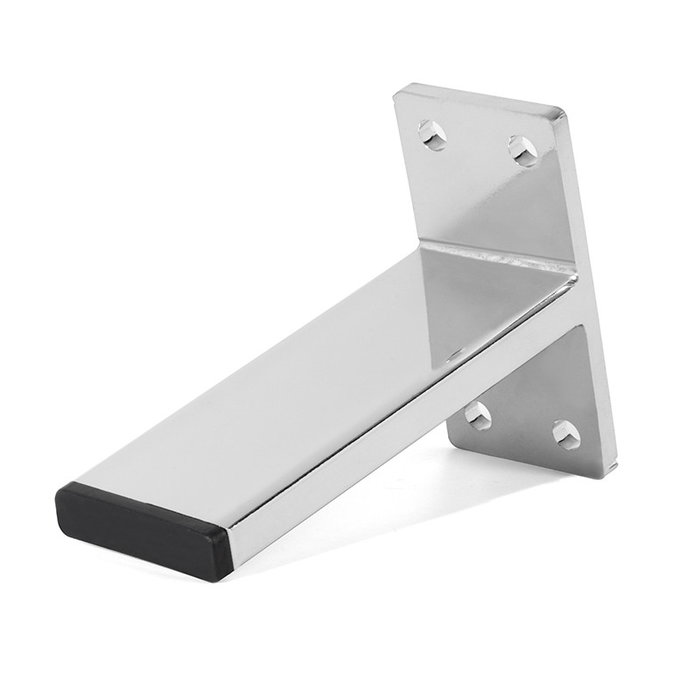 Q&Q Pata Metálica Modelo Tella Acabados Cromo y Negro Altura (H) 120 Metal