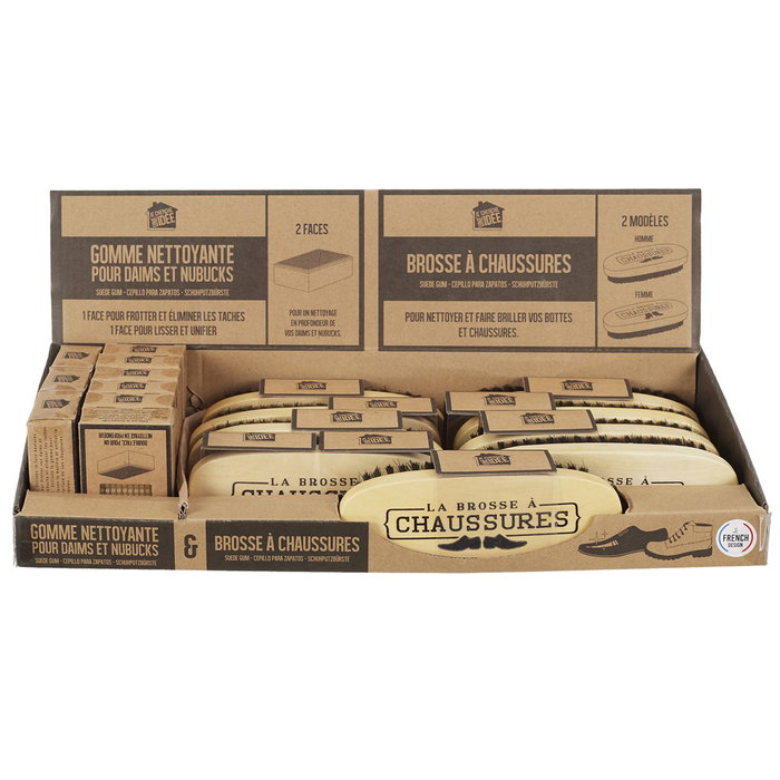 Je cherche une Idee Cepillo para Zapatos Hombre/Mujer y Goma Limpia Nobuck 14x5 cm Je cherche une Idee Cepillo para Zapatos Hombre/Mujer y Goma Limpia Nobuck 14x5 cm