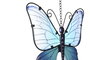 DKD Home Decor Decoración de Pared de Metal y Cristal Mariposa Surtido de 2 Unidades