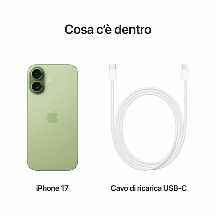 Smartphone Apple iPhone 17 6,3" Hexa Core 8 GB RAM 512 GB Verde