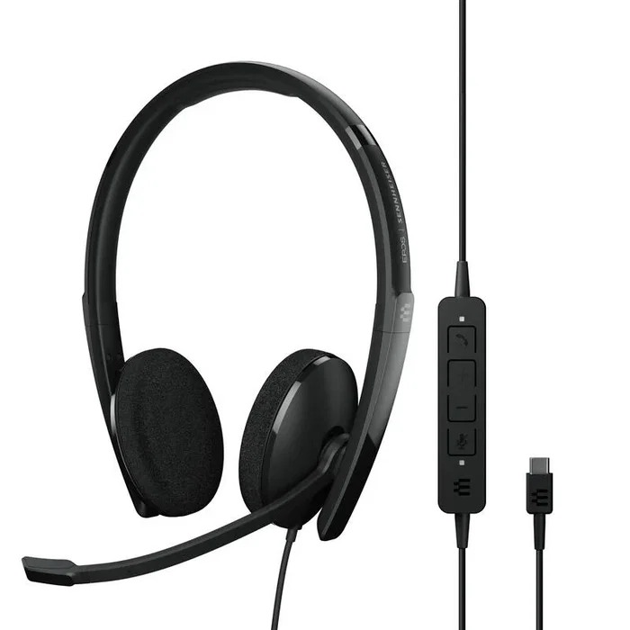 EPOS Sennheiser Adapt 160 Auriculares de Diadema USB-C con Microfono Boom para Oficina, Negro