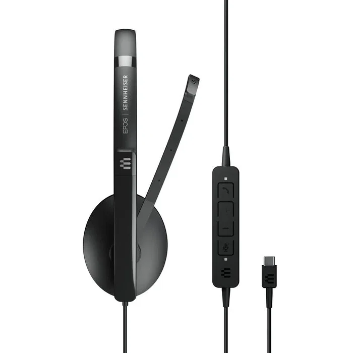 EPOS Sennheiser Adapt 160 Auriculares de Diadema USB-C con Microfono Boom para Oficina, Negro