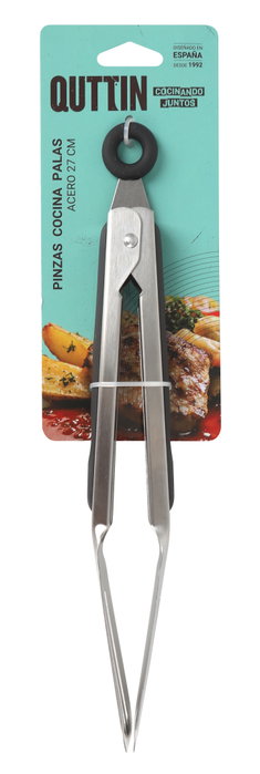 Quttin Pinzas de Cocina de Acero con Palas 27 cm (18 Unidades)
