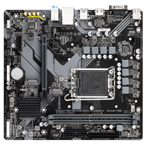 GIGABYTE B760M H DDR4 Micro ATX LGA 1700 Intel B760