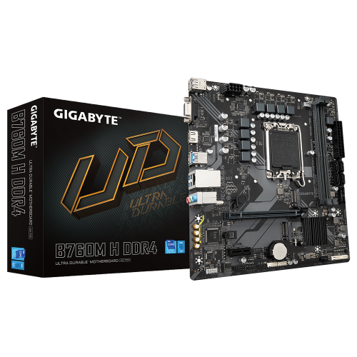 GIGABYTE B760M H DDR4 Micro ATX LGA 1700 Intel B760
