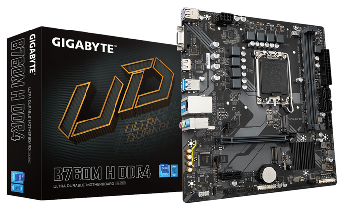 GIGABYTE B760M H DDR4 Micro ATX LGA 1700 Intel B760