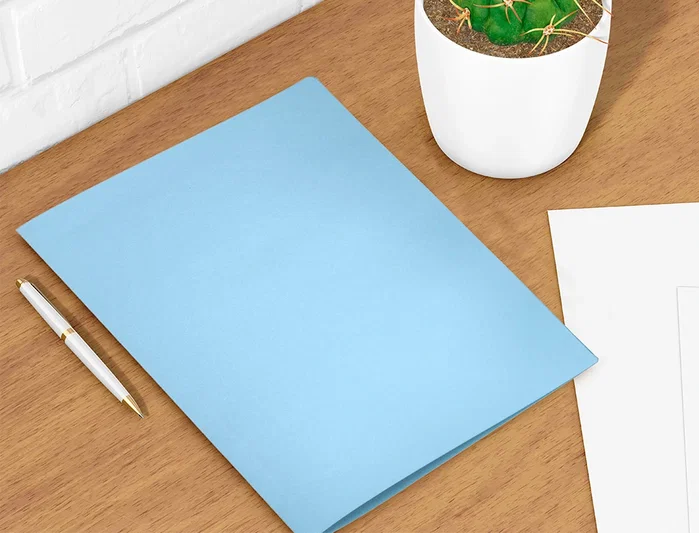 Liderpapel Subcarpeta Folio Celeste Intenso 180g/m2