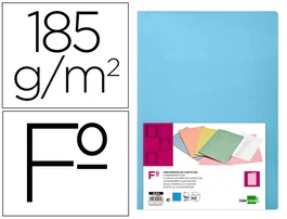 Liderpapel Subcarpeta Folio Celeste Intenso 180g/m2